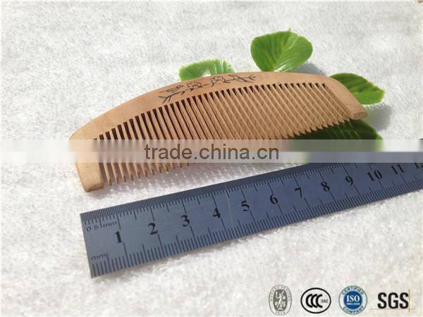 Logo customized hotel wood comb for SPA and hotel resort