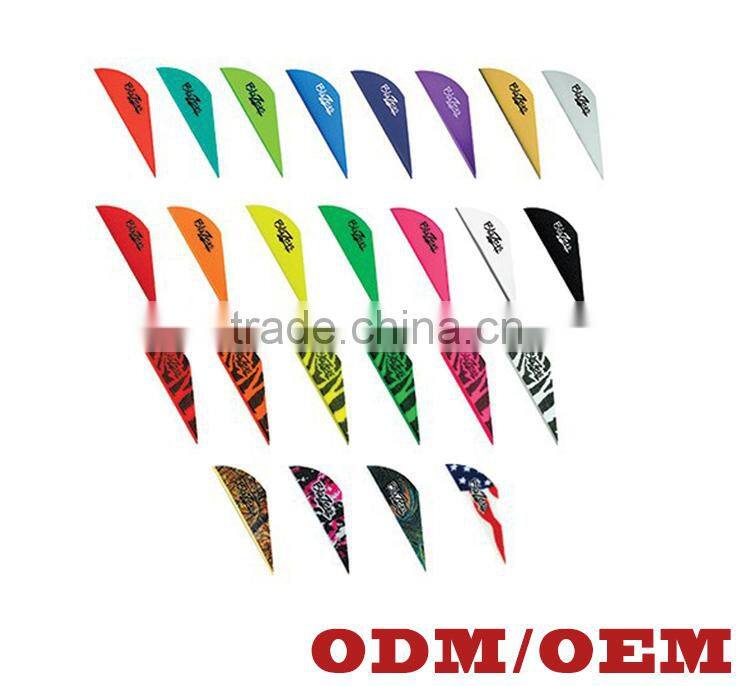 2 Inches Arrow Vanes Fletching mixed The color can be customized
