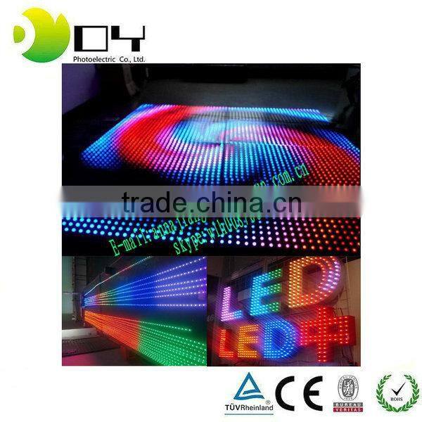 CE ROHS Approved IP66 50000H Lifespan 9mm Single Color LED Pixel String Light