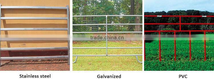 pvc coated cattle fence/oval rail cattle panels