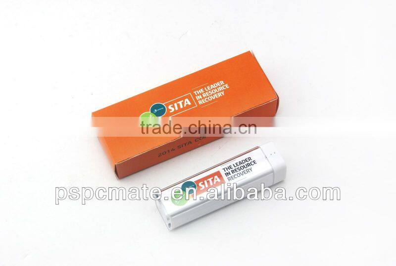 Lipstick 2200mah power bank portable charger for Samsung HTC BB Moto cellphone
