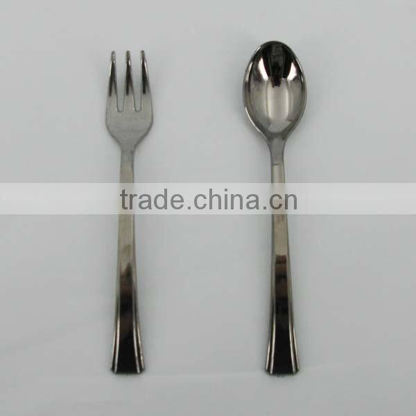 Disposable Plastic Silver Cutlery Set