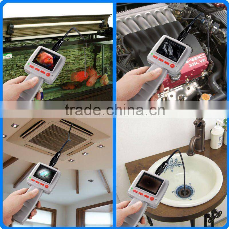2.4" LCD Video Snake Pipe Inspection Camera Borescope Endoscope