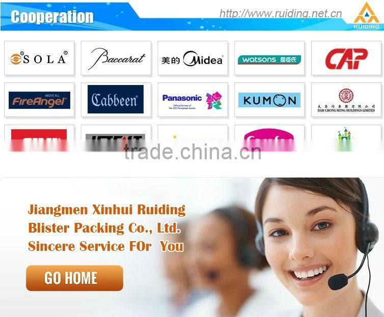 retail blister light box for glove packing