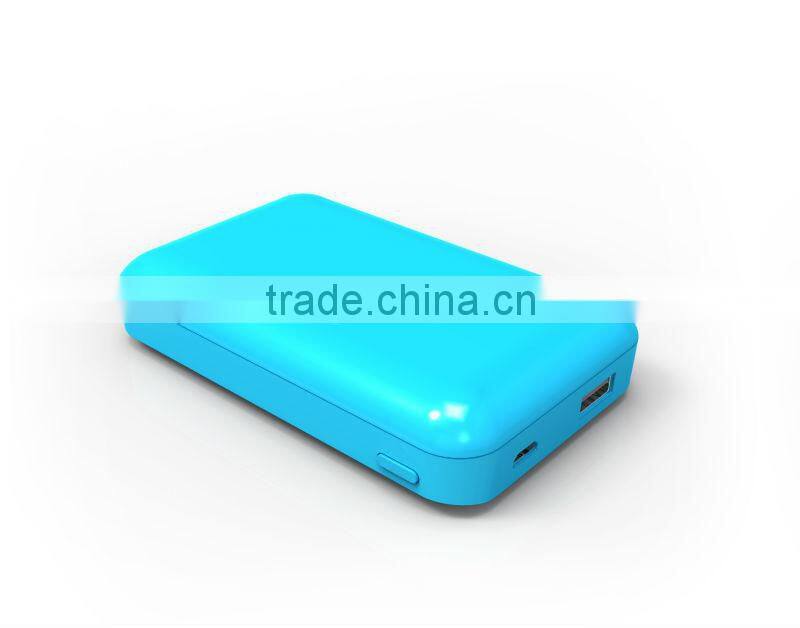 Best selling Factory price single USB output wallet portable power bank 7800mah for smartphone