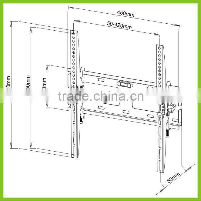 PLB131M Heavy-duty Tilting Vertical TV Mount