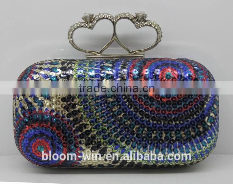 Newest design evening bag Luxury dinner bag elegant style hard case clutch bag