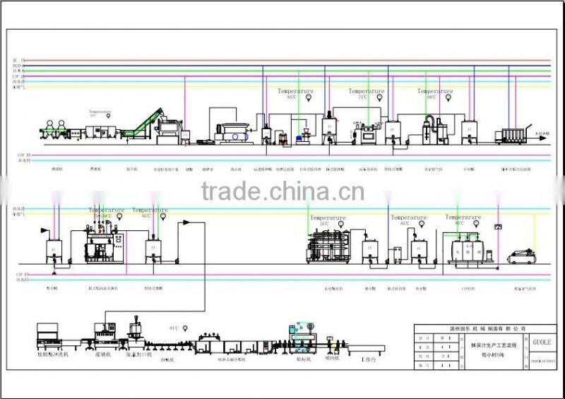 PET bottle hot filling fruit juice line