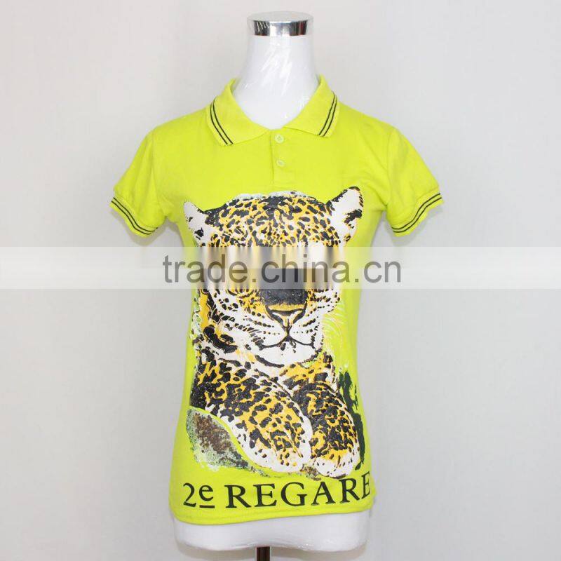 New women summer style 2016 china supplier fashion polo t-shirt