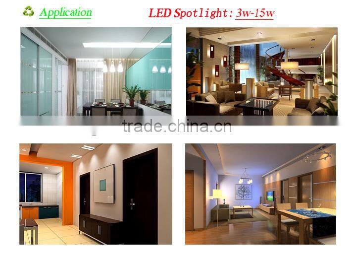 12V DC/AC IP50 spinning aluminum 3w LED light LED spot light