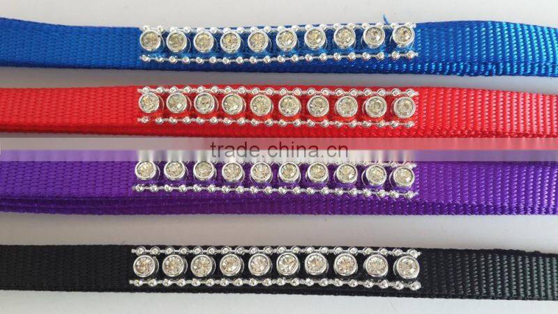 width 1.0cm fake diamond dog collar with one buckle