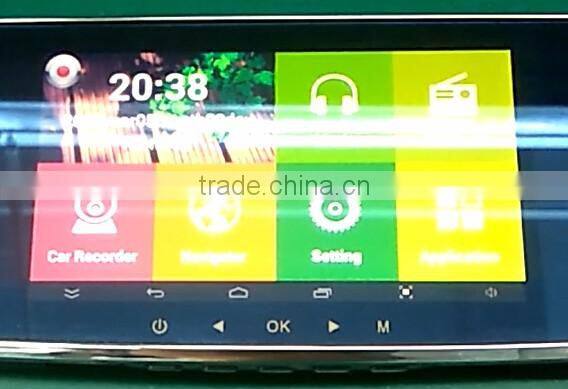 Android Navigation Dual Camera Car DVR Rear view mirror