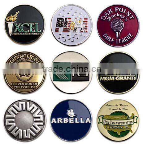 Promotional ABS plastic golf ball marker with logo