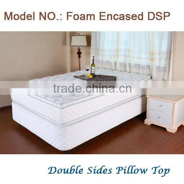 Foam encased double sides removable pillow top mattress