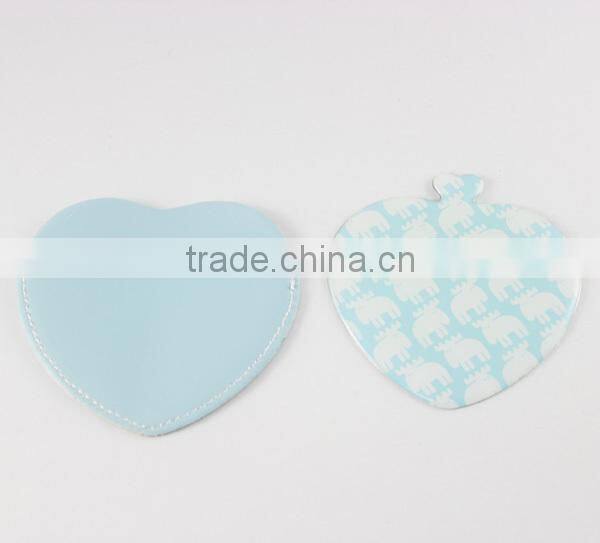 non-breakable gift metal mirror plain metal mirror wallet sized