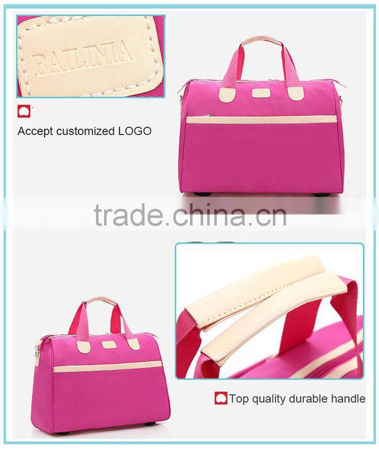 wholesale nylon bags New fashion colorful bag christmas travel handbag