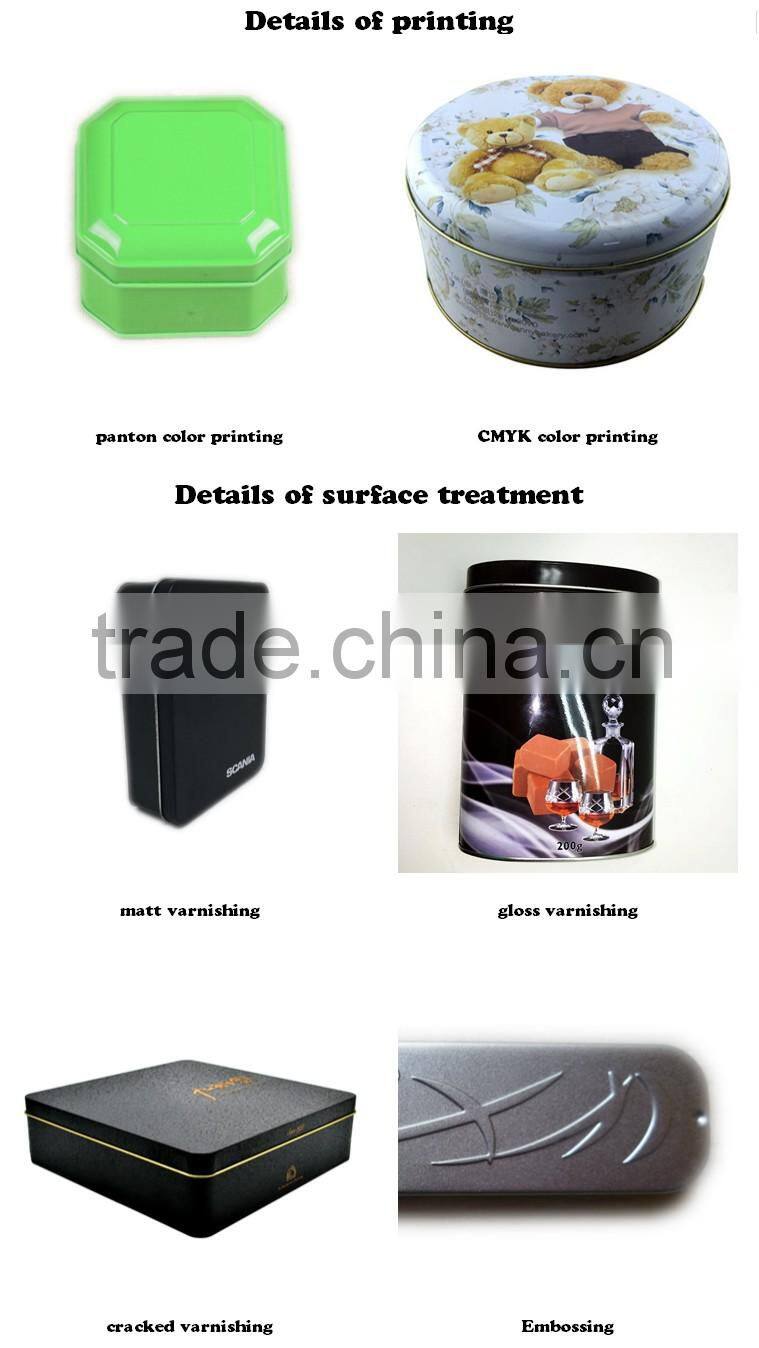 food storage tea tin cans with lid