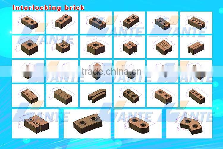 WT2-10 fully automatic interlocking brick machine in africa