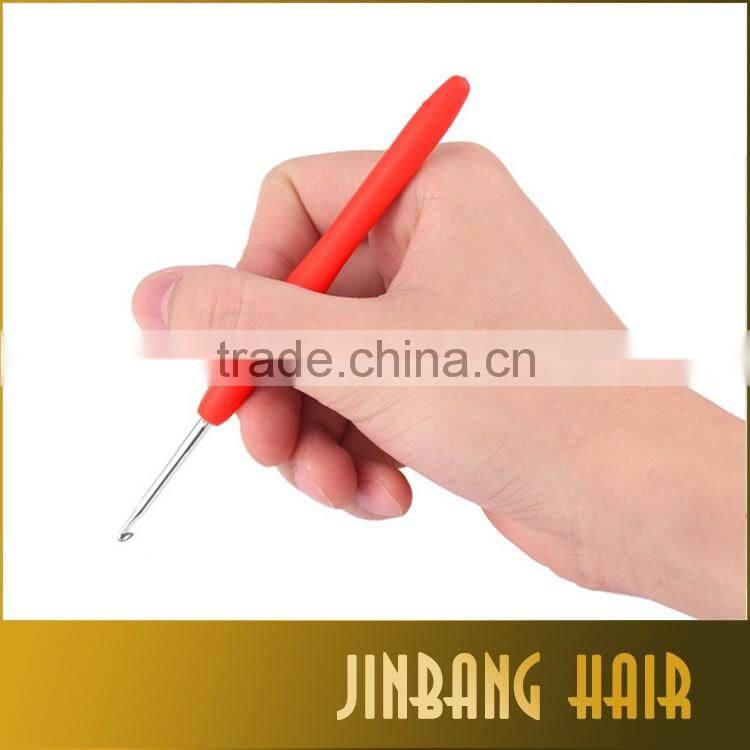 2016 New plastic handle crochet hook set knitting needle crochet hook aluminum crochet hook set with plastic case