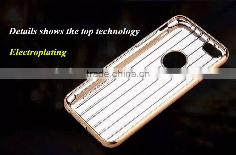 For iphone 6/plus Style case cover, TOP Electroplating, Luggage TPU material special series