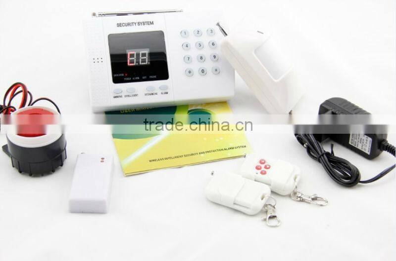 economical PSTN home intruder proof alarm system, program 6 alarm phone mumbers