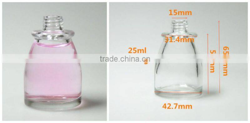 Clear Perfume Glass Bottles with Lid