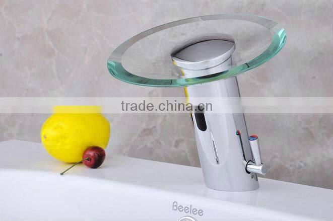 Beelee Single Handle Automatic Touchess Glass Sensor Faucet
