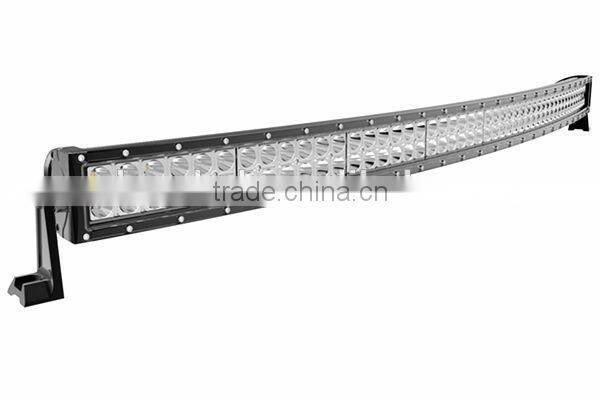 50 inch led driving light bar, auto led light arch bent, 288w curved led light bar