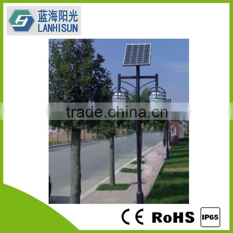 10W~70W Square Pole Solar LED Garden Street Light, Solar Park Light,CE,ROHS Approved