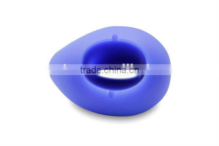 egg shape silicone horn stand speaker for iphone 4/4s