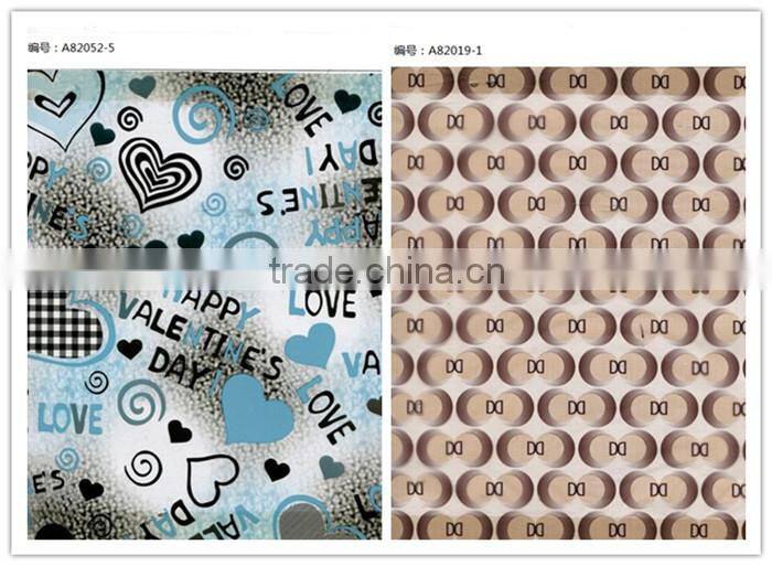 Flower design leather hot foil printing