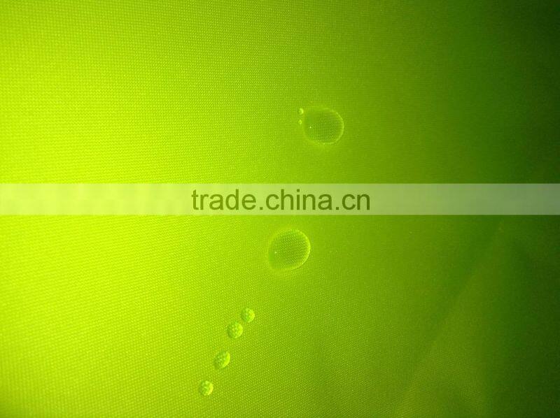 Hi vis Fluorescent Yellow PU coated Fabric