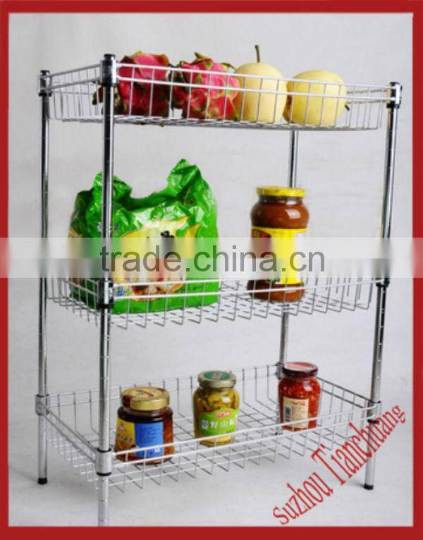 chromed stainless steel display stand