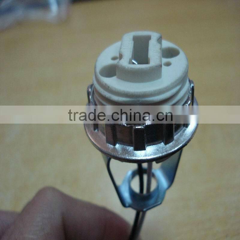 52) big G9 ceramic lampholder (push-in for cable with 6mm copper end)