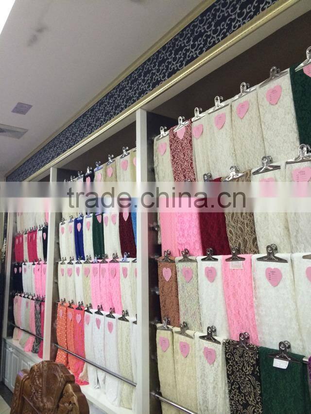 2014 Tianhua on sale cheap modern nylon spandex elastic lace fabric for table cloth