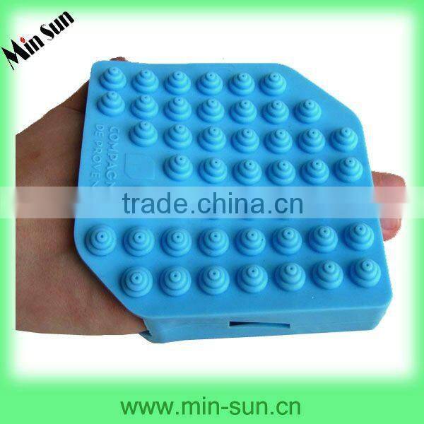 Indonesia Soft Elastic Eco-friendly Silicone Plastic Bath Brush