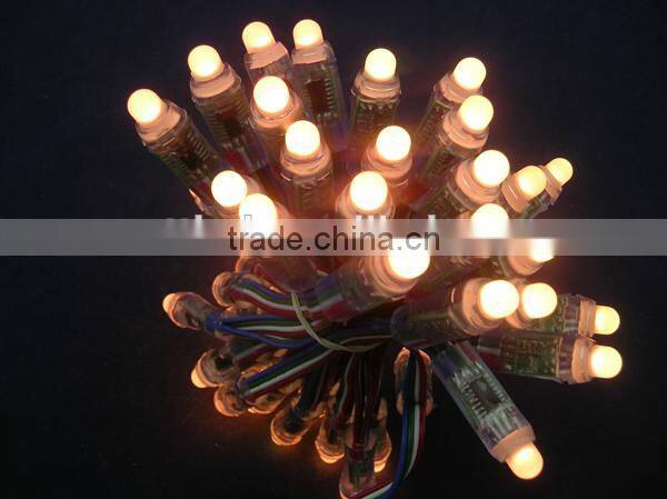 12mm DMX512 pixel string light,DC5V input;full color;50pcs a string,waterproof IP68;Round Shape