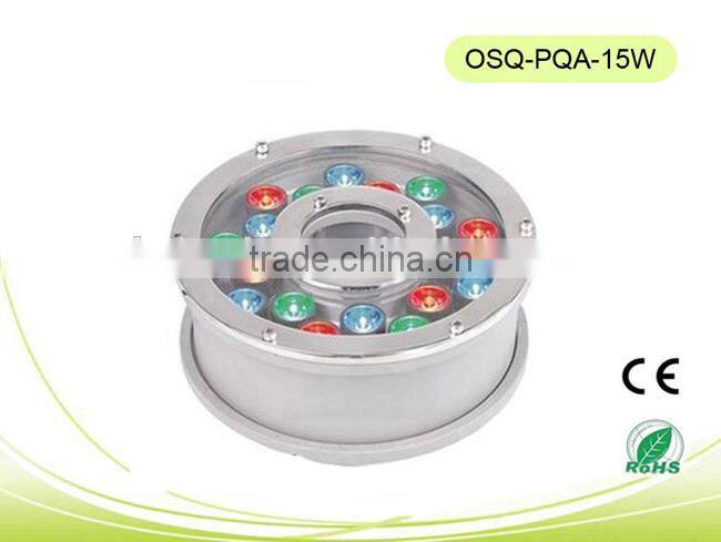 Hot sales CE/RoHS approval, IP68 waterproof outdoor with low price LED Fountains Lights 18W