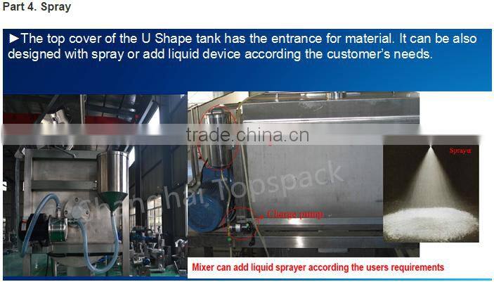 2016 horizontal double animal feed/animal food mixer