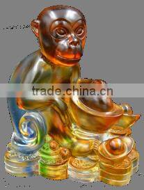 lucky monkey 2016 Chinese new year mascot liuli crafts