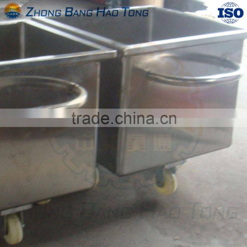 Stainless steel trucks 200 lts capacity for leg-skin-viscera