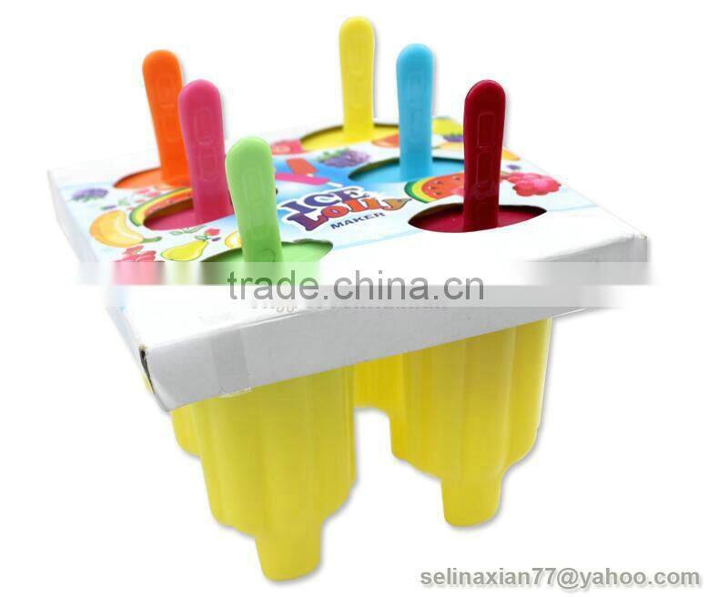 FDA Silicone Ice Lolly Maker Flexible Ice Cream Mould