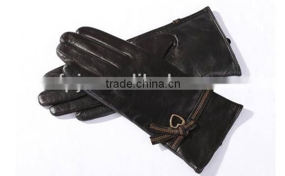 Wholesale ladies wear leather gloves manufacturer in hebei