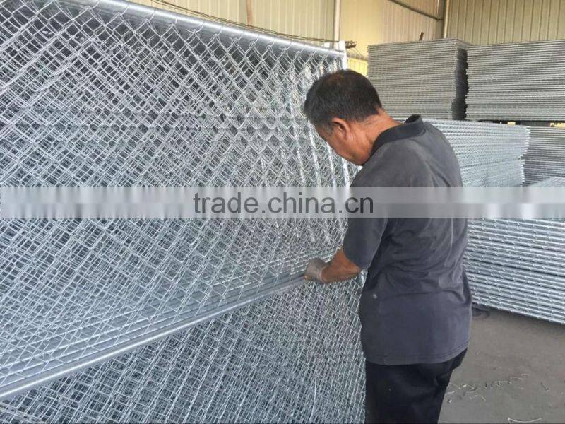 Cheap cost easily assembled spot temporary chain link fence for sale