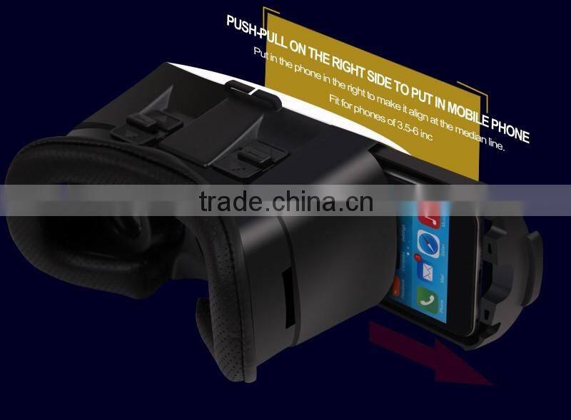 Plastic cardboard 3D Vr Virtual Reality case Figment VR/vr box for mobile phone