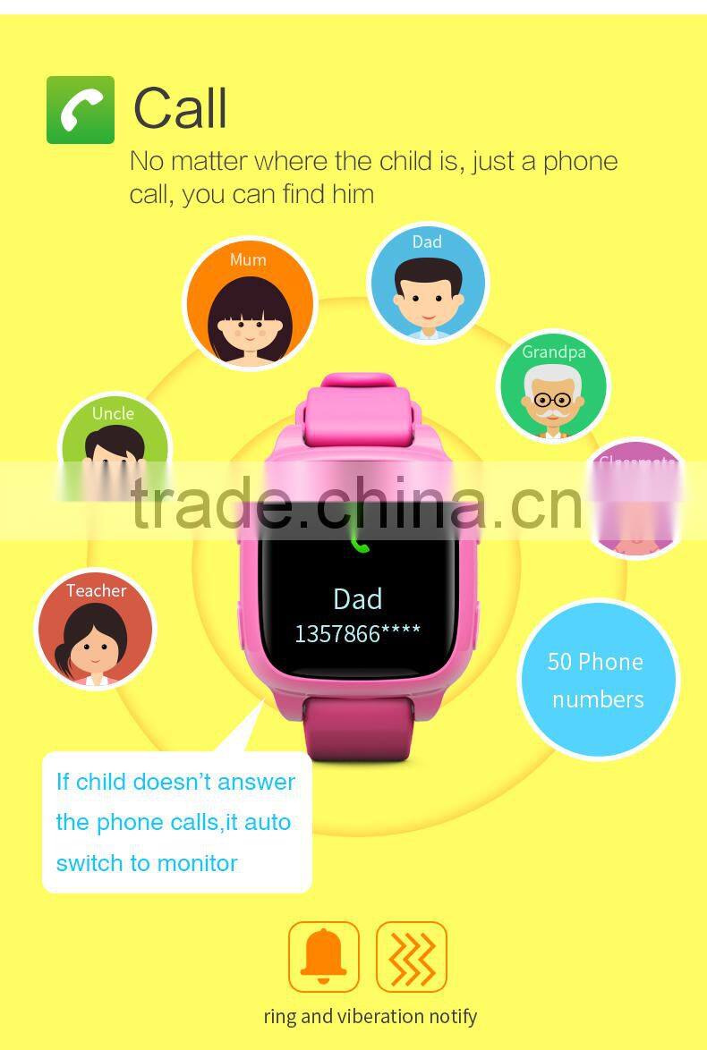 i8G portable GPS children watch smart phone for IOS Andriod app
