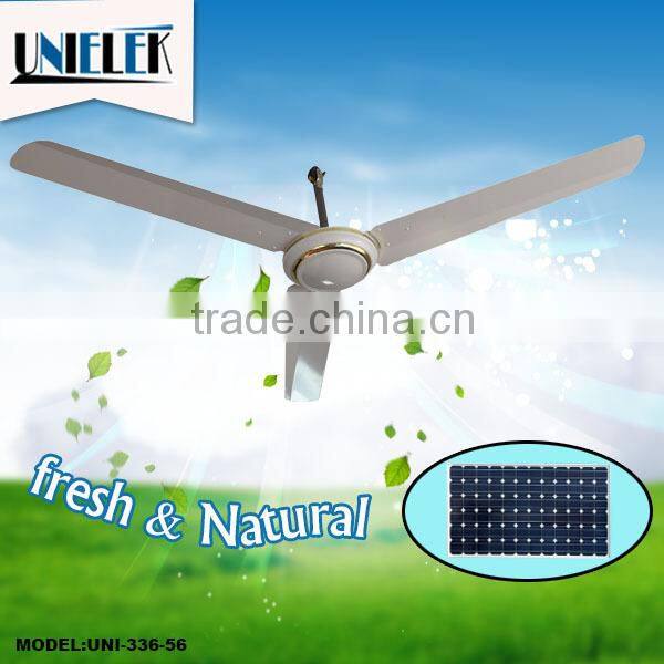 BLDC dc copper new solar emergency fan solar electric fan big ceiling fan ul