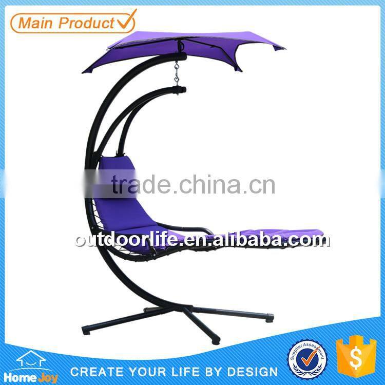 Hot Sale Steel Metal Garden Hammock Swing Chair With Canopy