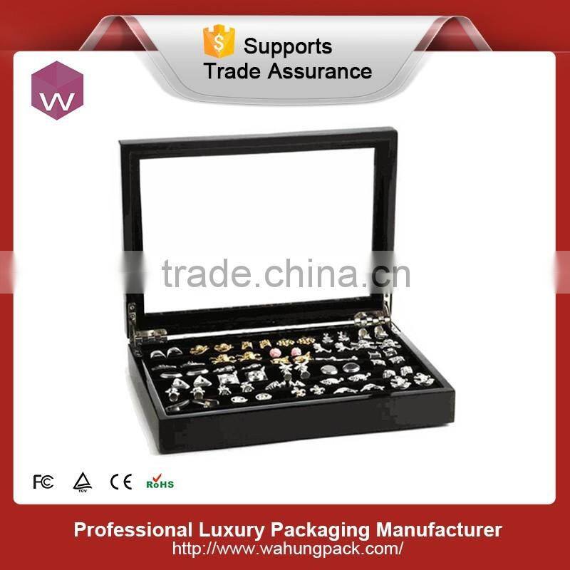 Small Single Cufflink Packaging Box /Cheap Wooden Cufflink Box Making China