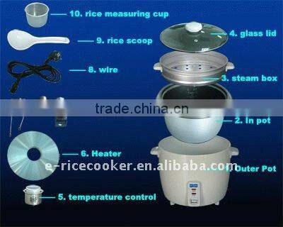 electric 110v rice cooker with steamer
